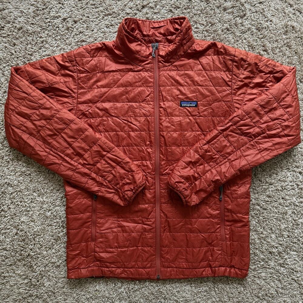 Patagonia Nano Puff Oranger Jacket Primaloft Puffer Insulated Men’s Size Large
